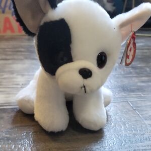 TY Beanie Babies Black and White Stuffed Dog